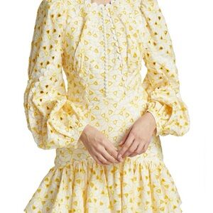 ACLER Walker Embroidered Cotton Mini Dress, SZ 4 (US)